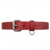 Hundehalsband Leder Rot  - Rotes Halsband für Hunde - Lederhalsband Rot