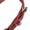 Hundehalsband Leder Rot  - Rotes Halsband für Hunde - Lederhalsband Rot