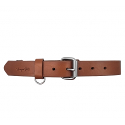 Hundehalsband Leder Cognac Braun - Lederhalsband für Hunde