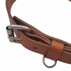 Hundehalsband Leder Cognac Braun - Lederhalsband für Hunde