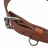 Hundehalsband Leder Cognac Braun - Lederhalsband für Hunde