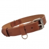 Hundehalsband Leder Cognac Braun - Lederhalsband für Hunde