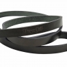 Kurze Hundeleine aus Leder in Grün -  Führleine 1,1m - 110cm