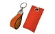 Schlüsselanhänger mit Leder orange