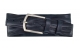 Herren Gürtel 4,5 cm aus Leder blau mit Dornschnalle