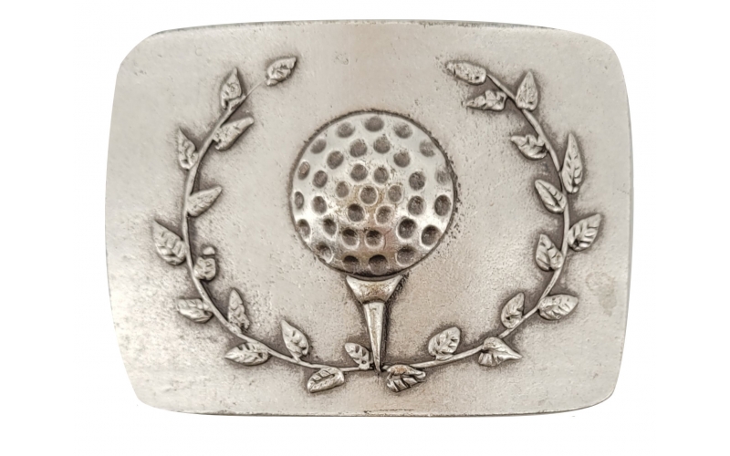 Gürtelschnalle mit Golf Motiv