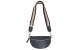 Kleine Blaue Tasche mit breitem Gurt 