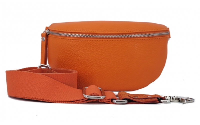 Tasche mit breitem Gurt in Orange