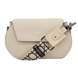 Tasche mit breitem Gurt in Creme Beige - Luka Bee