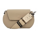 Tasche mit breitem Gurt in Beige