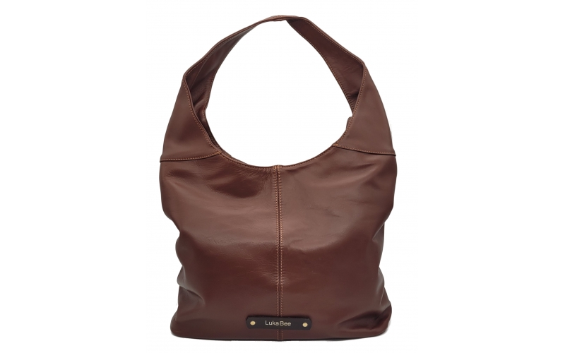 Shopper aus Leder in Braun Luka Bee