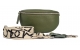Bauchtasche mit breitem Gurt in Grün