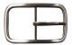 Gürtelschnalle / Schnalle für Gürtel 4cm breit schlicht Klassisch 4 in silber