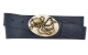 Jeans Gürtel in Blau mit Gürtelschnalle Oktopus