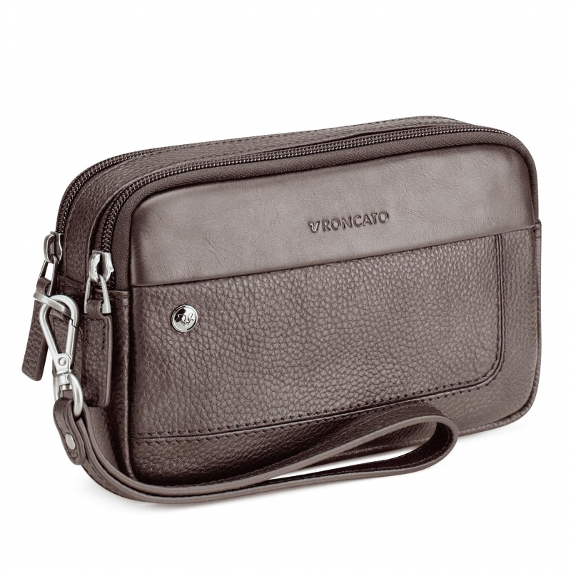 Kleine Herrentasche aus Leder Roncato