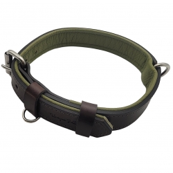 Hundehalsband aus Leder Dunkelbraun - Braun. Halsband für Hund