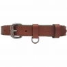 Hundehalsband aus Leder in Cognac Braun. Lederhalsband Hund